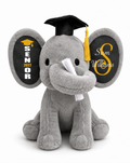 Personalized Senior 2027 Elephant Plush | Custom Name | Graduation Keepsake Gift