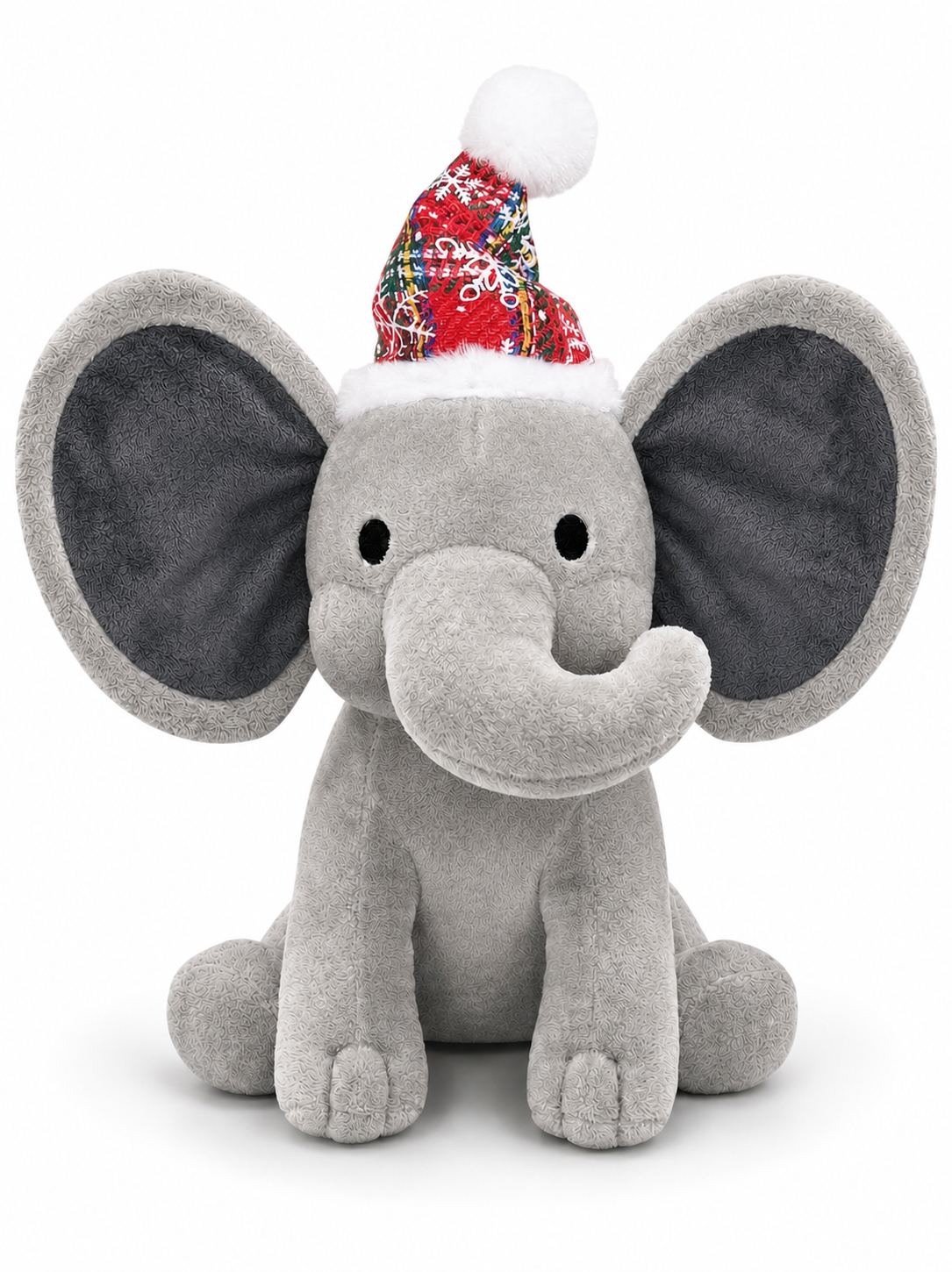 Personalized Christmas Elephant Plush | Custom Name Baby's 1st Christmas Gift