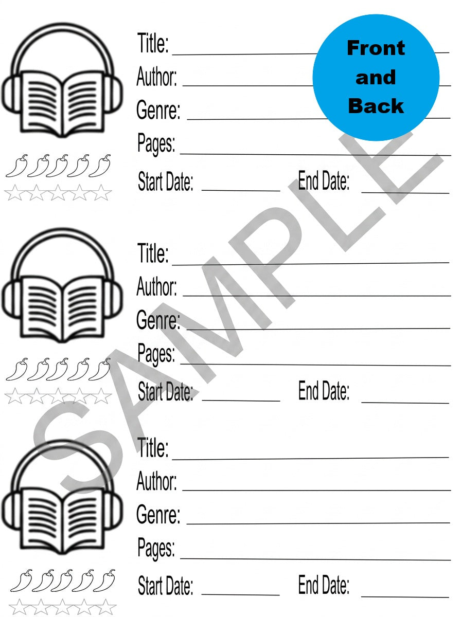 A5 Reading Journal Refill Pages | Book Tracker, TBR, Review & More