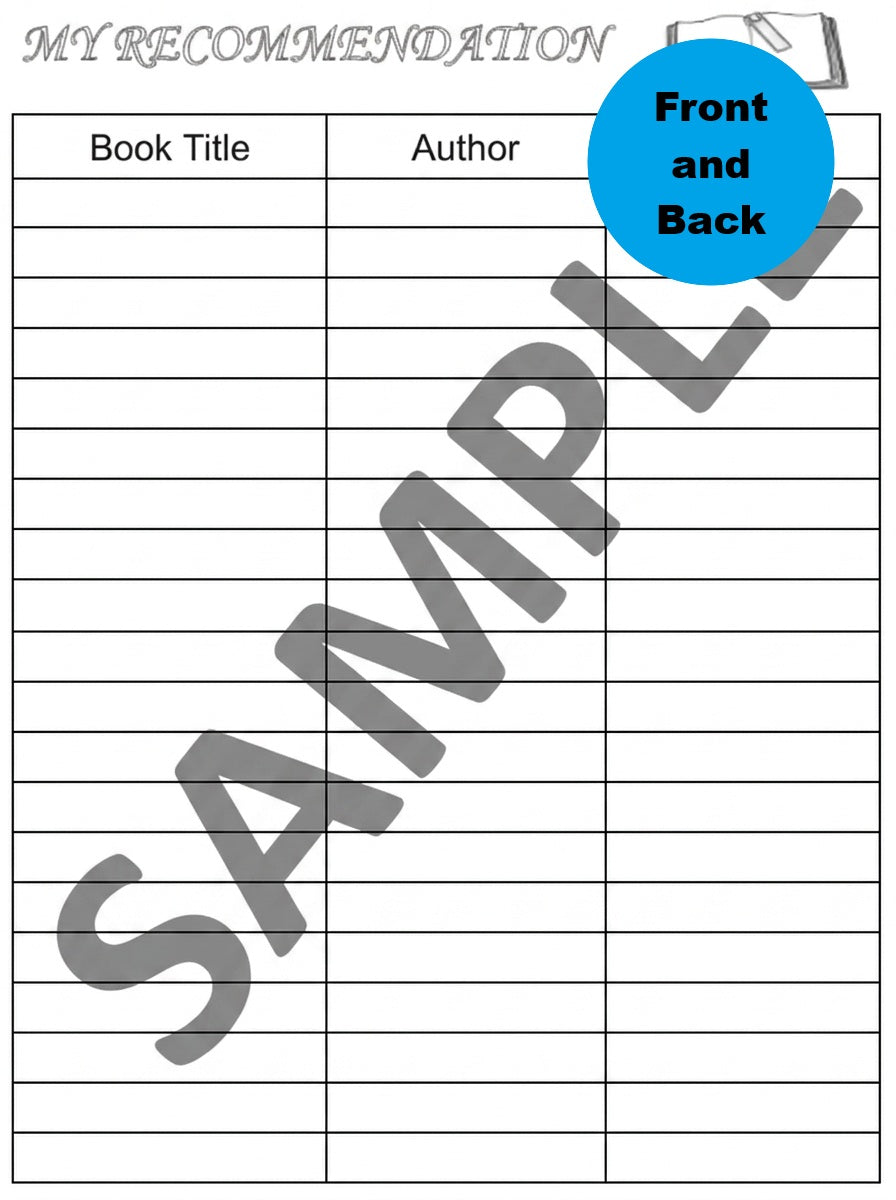 A5 Reading Journal Refill Pages | Book Tracker, TBR, Review & More