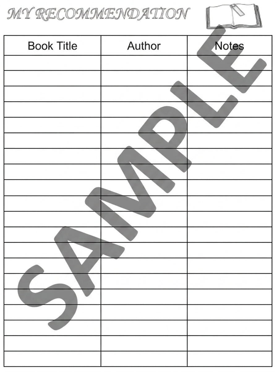 A5 Reading Journal Refill Pages | Book Tracker, TBR, Review & More