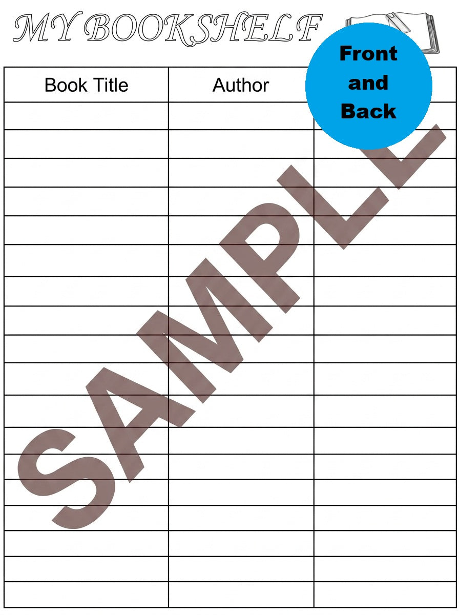 A5 Reading Journal Refill Pages | Book Tracker, TBR, Review & More