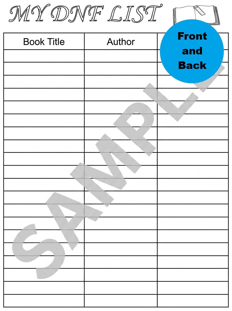 A5 Reading Journal Refill Pages | Book Tracker, TBR, Review & More