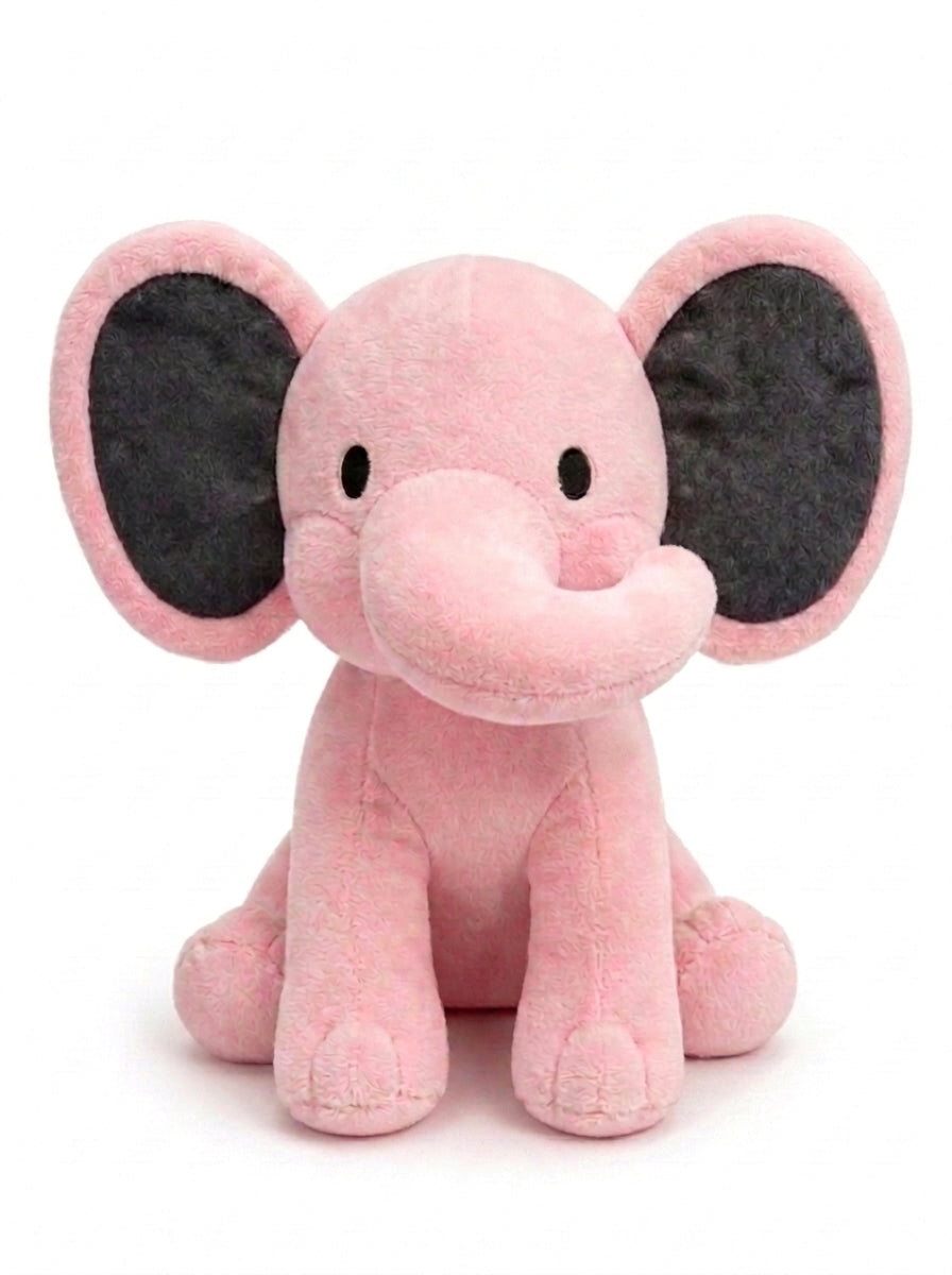 Personalized Baby Elephant Plush | Custom Birth Stats Keepsake | Newborn Baby Shower Gift